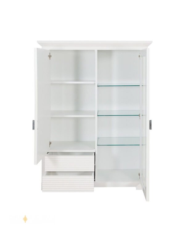 Comoda bar Verona Bianco, Alb, 1120 x 422 x 1470 mm.