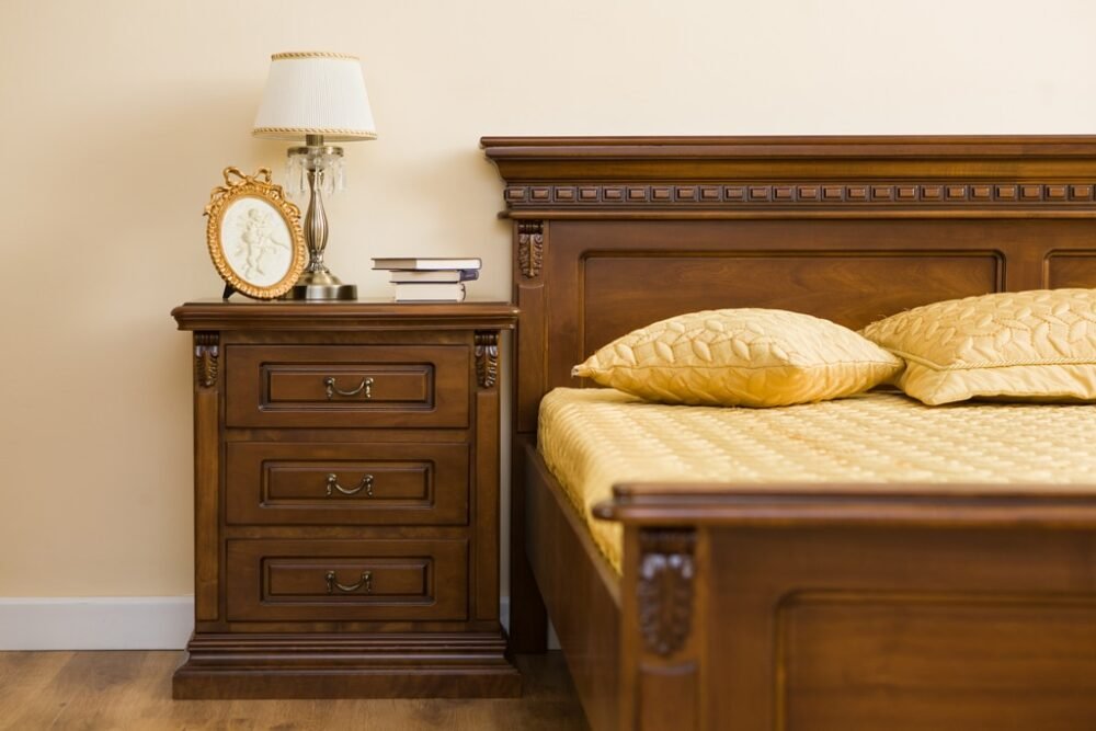 Set Dormitor Denis, Lemn Masiv, Nuc