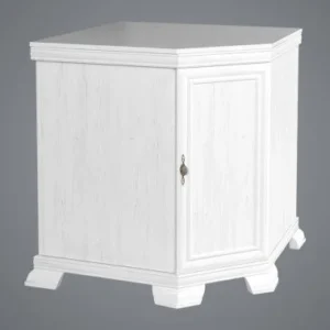 Comodă de colţ, AROCA nuc/alb