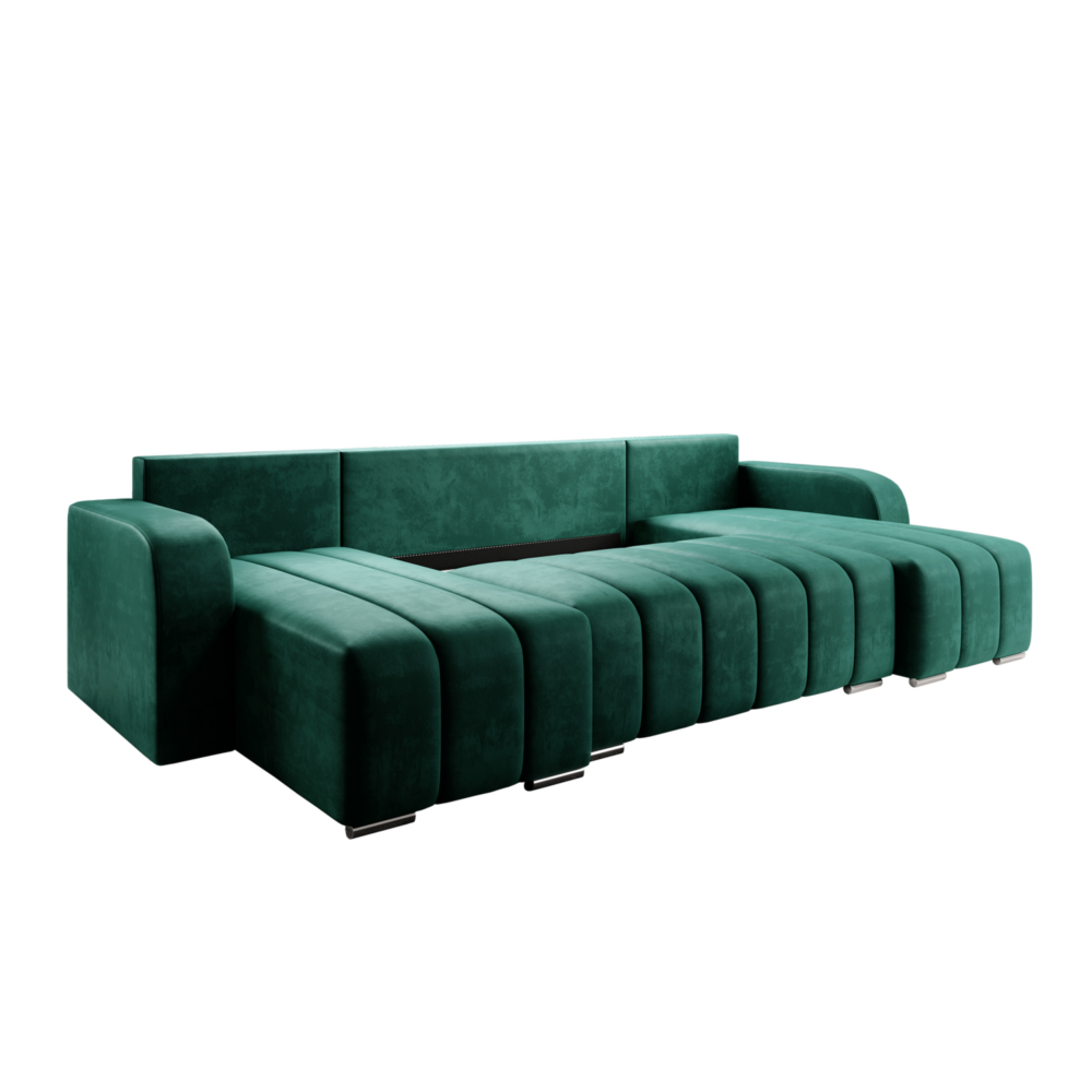 Set universal canapea, culoare gri/smarald, PORIMA U