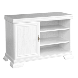 Comodă TV, AROCA nuc/alb