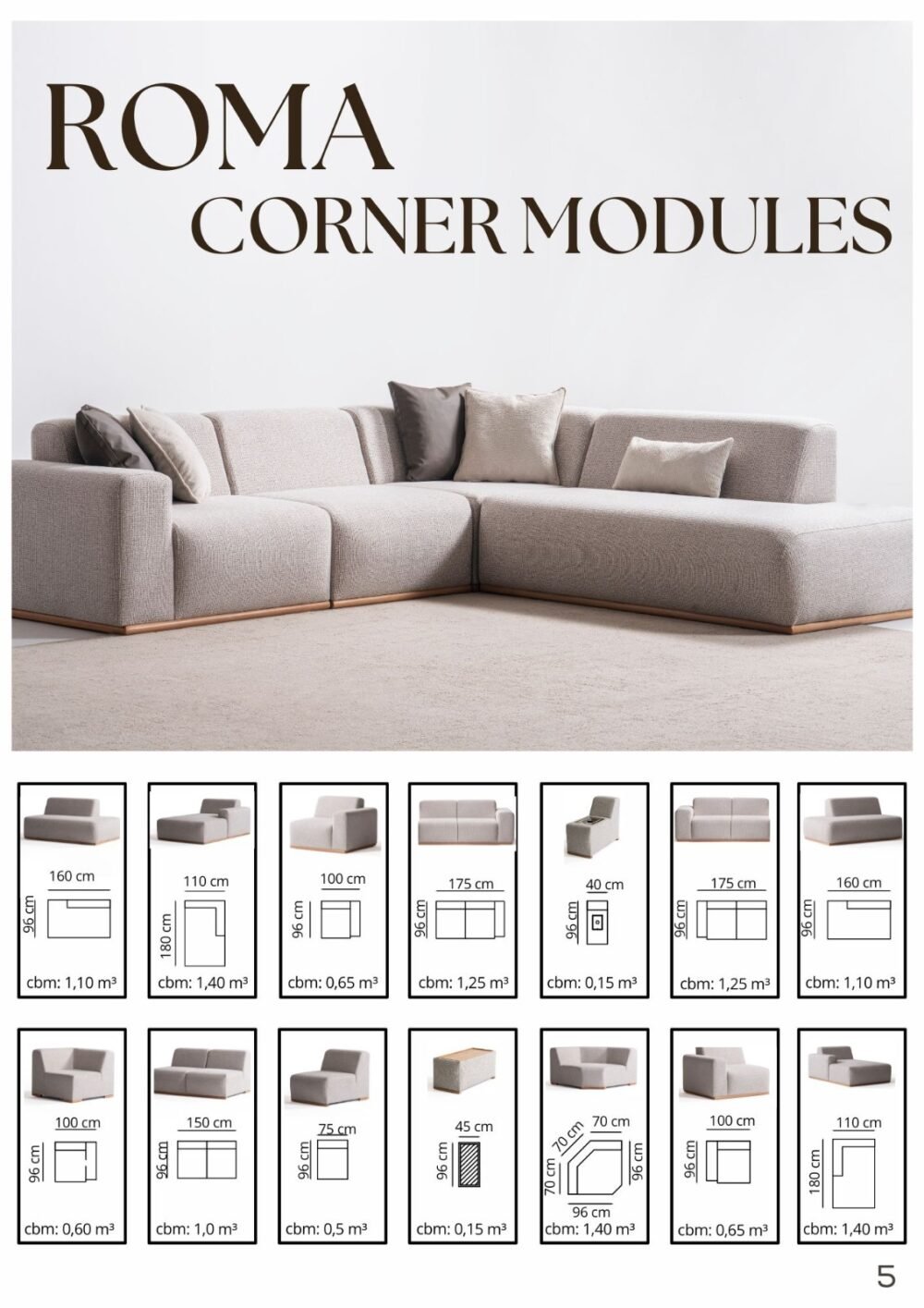 Coltar modular Roma