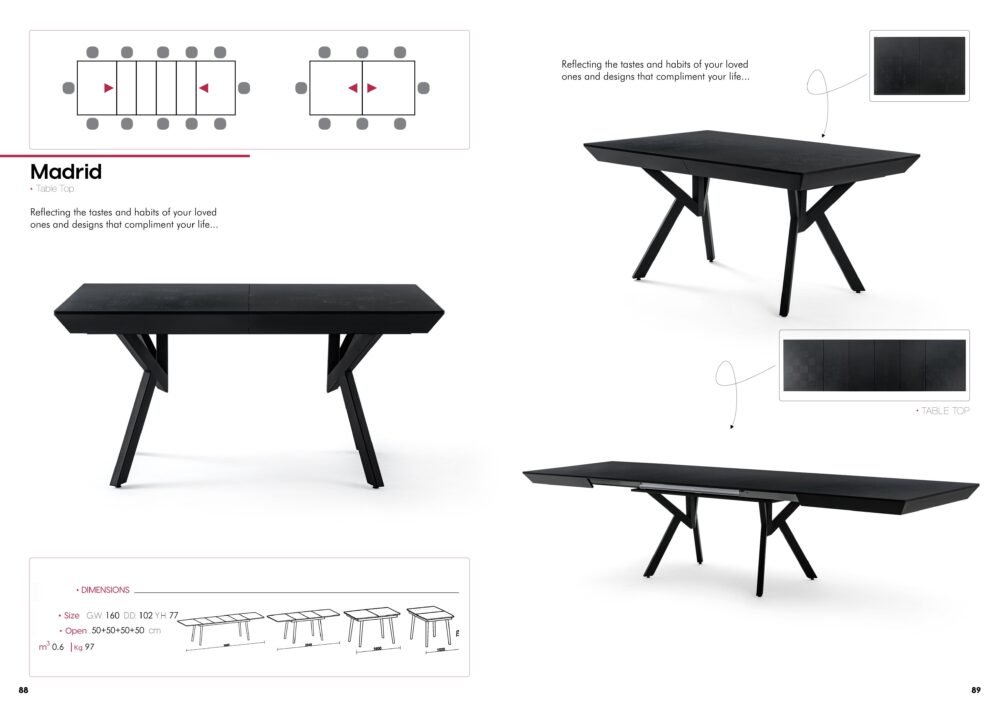Masa Extensibila MADRID 160-360cm