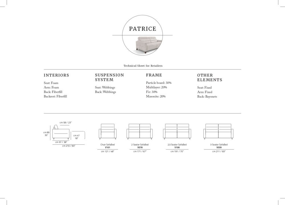 Canapea extensibila PATRICE