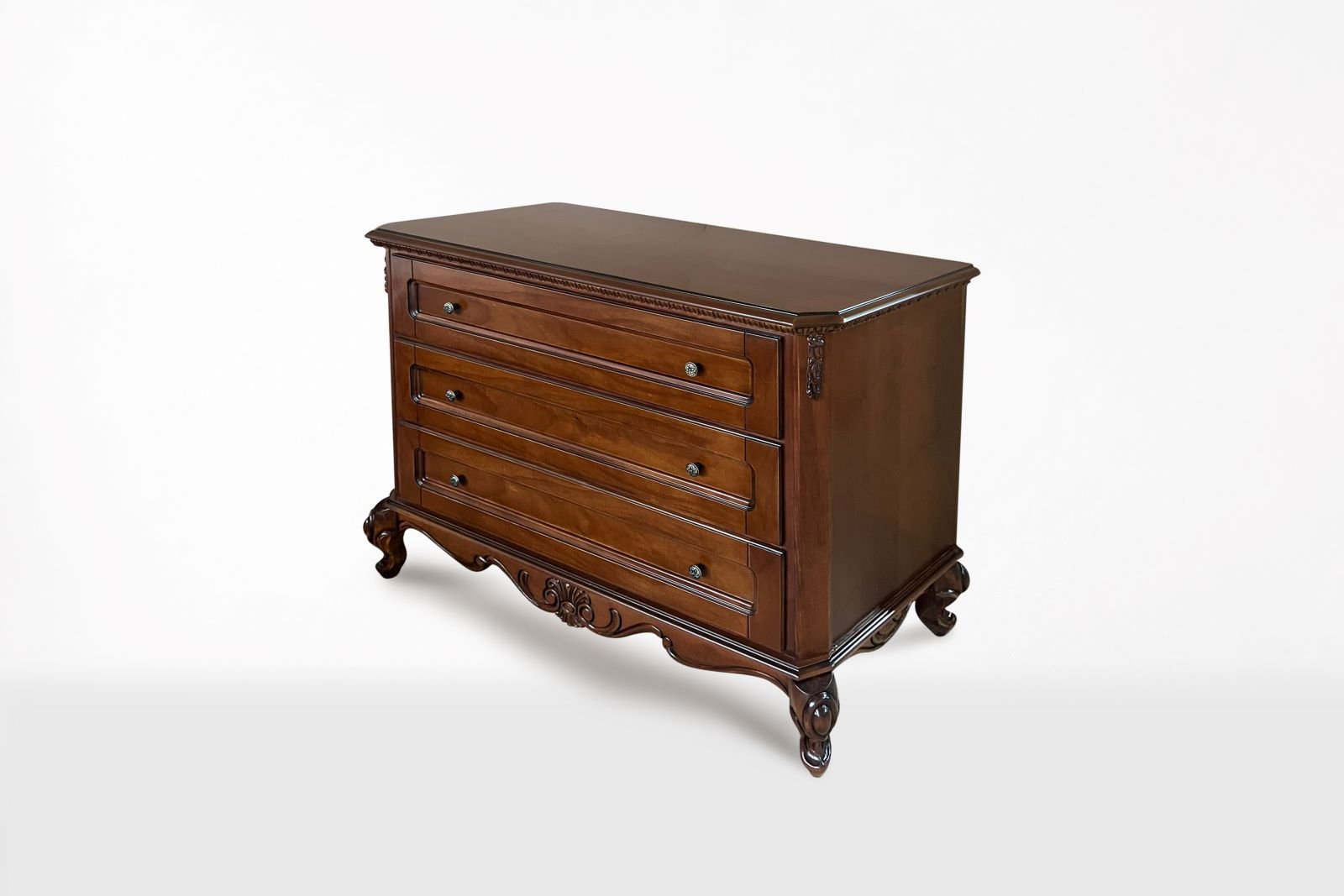 Comoda-3-sertare-VERONA Set Dormitor Julieta, Lemn Masiv, NUC/ALB