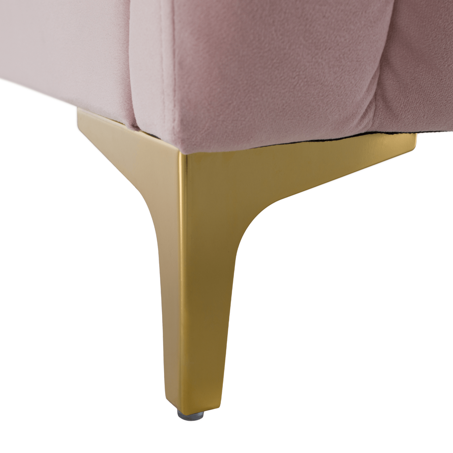 kaisa-postel-ruzova-04 Pat, roz/gold crom auriu mat, 160×200, KAISA