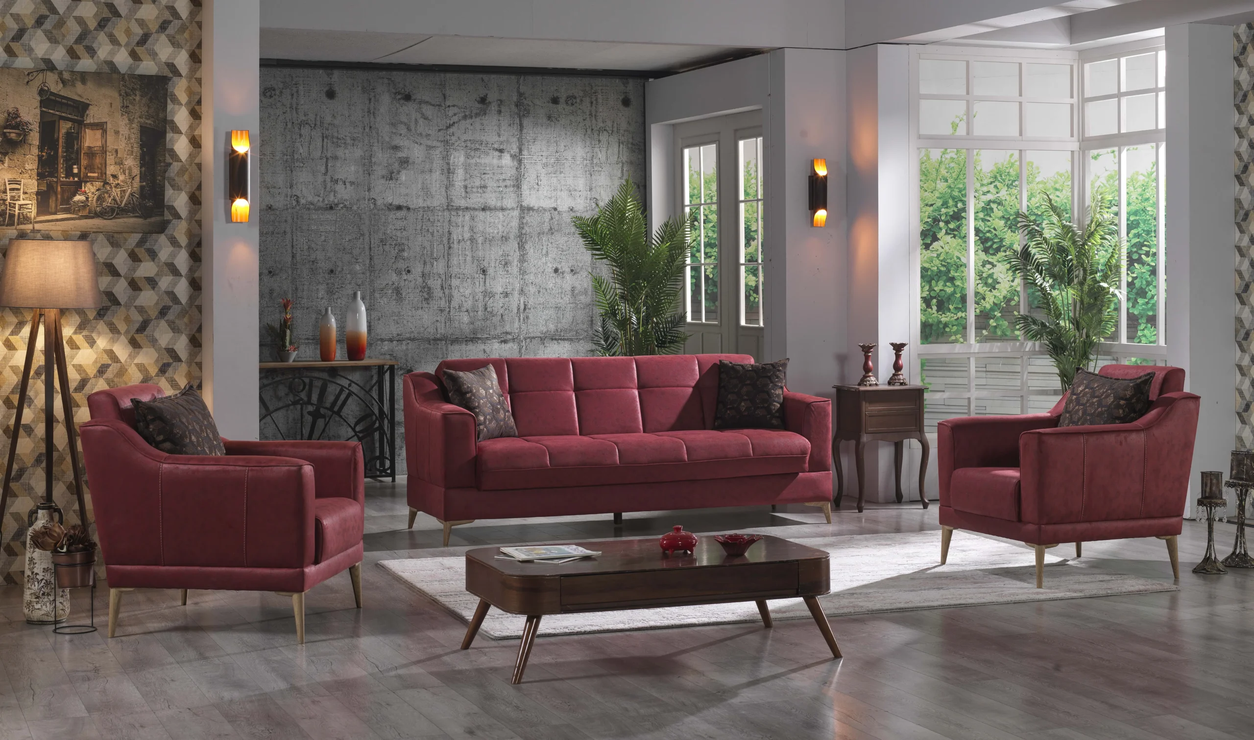 arena-mks-tkm-10035-sfnx Set canapele extensibile si fotolii tip Berger Arena 3+1+1