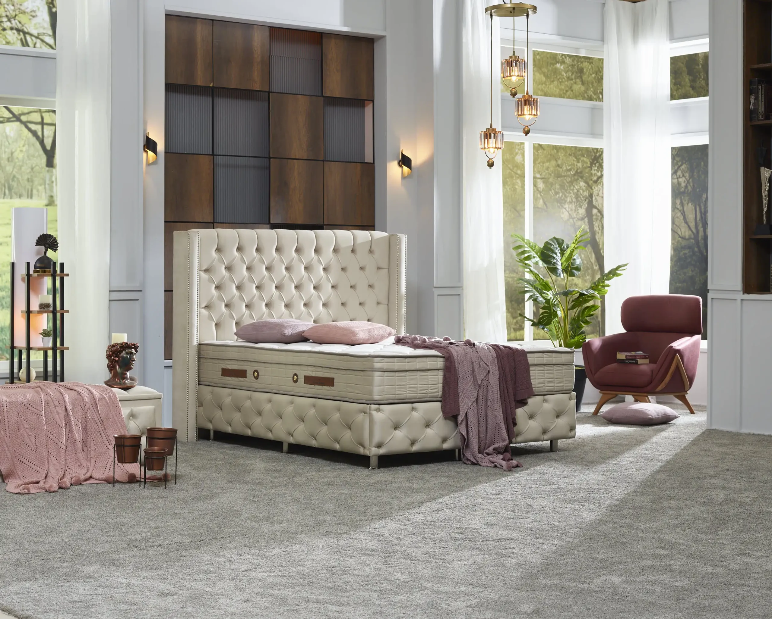 cloud-pat-tapitat-cu-lada-depozitare-otnm Pat tapițat dormitor cu ladă de depozitare și somieră Cloud