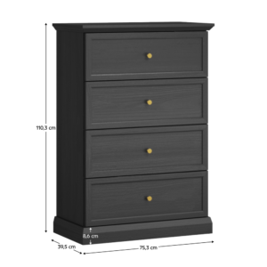 Comodă Grafit Negru – LOCCA