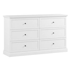 Comodă 6 Sertare Alb – LOCCA