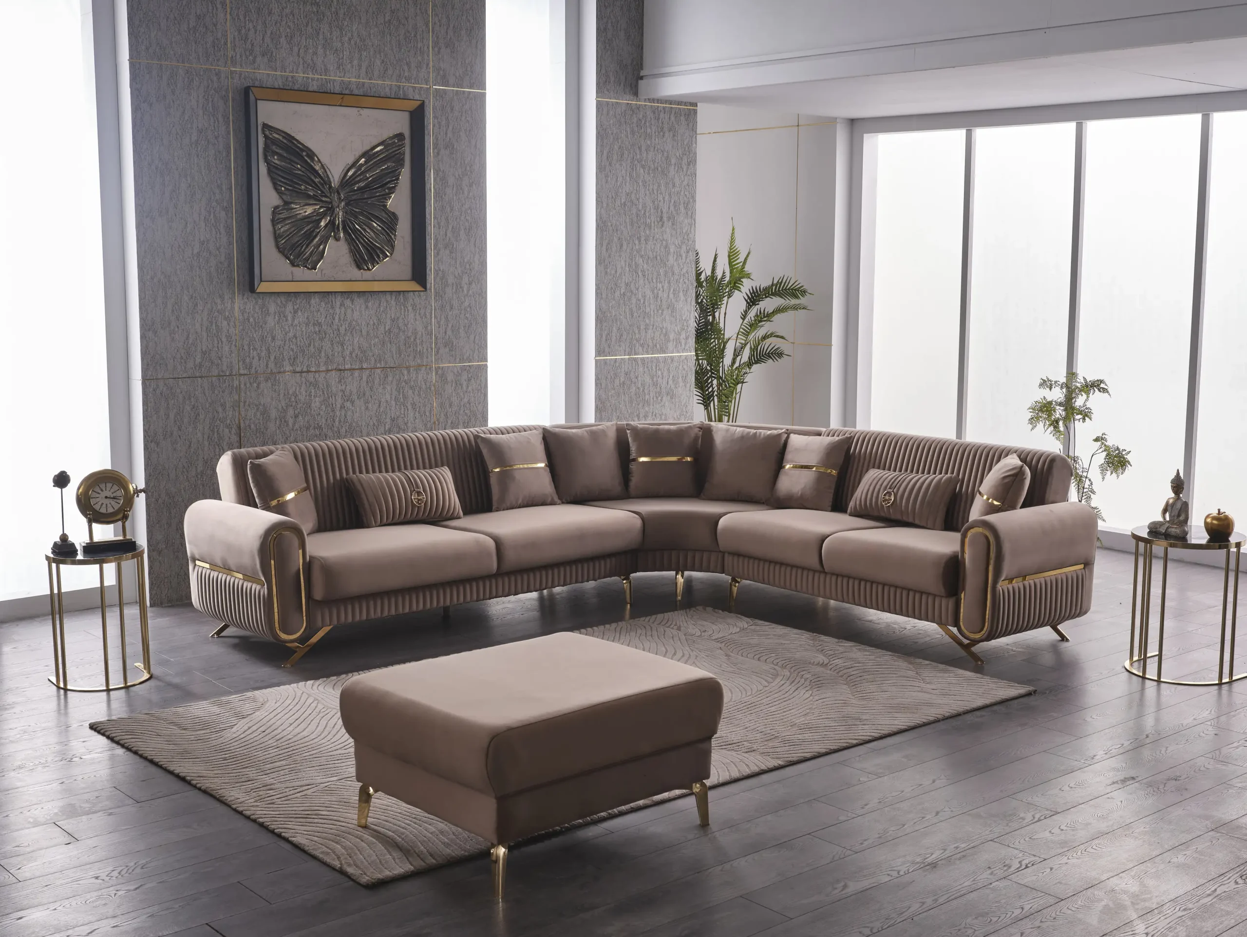 royal1590-qny7 Set coltar extensibil cu taburet Royal