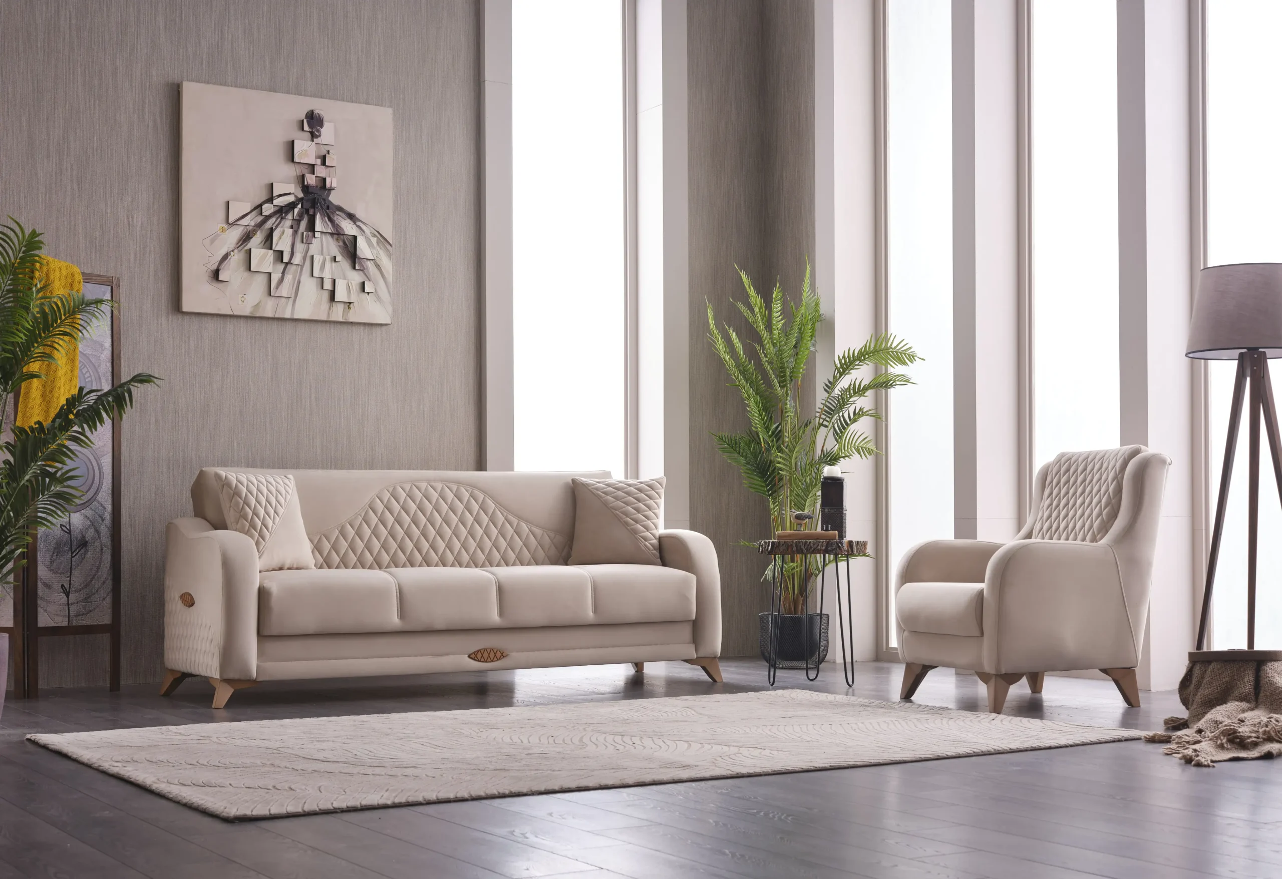 smart-canapea-3-1-nxw7 Set canapele extensibile si fotolii Berger Smart 3+1+1