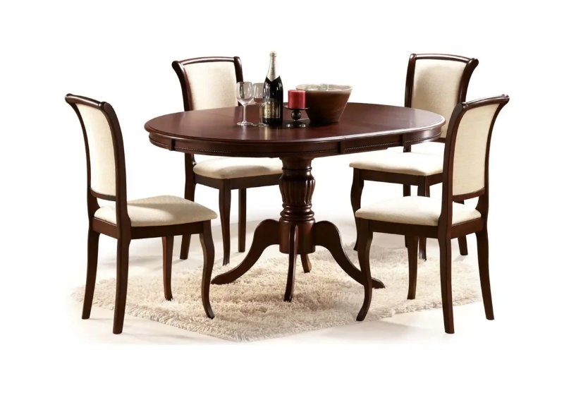 Screenshot 2026-02-19 151719 Masa extensibila OLIVIA, nuc inchis, 106/141x106x76 cm - imagine 1