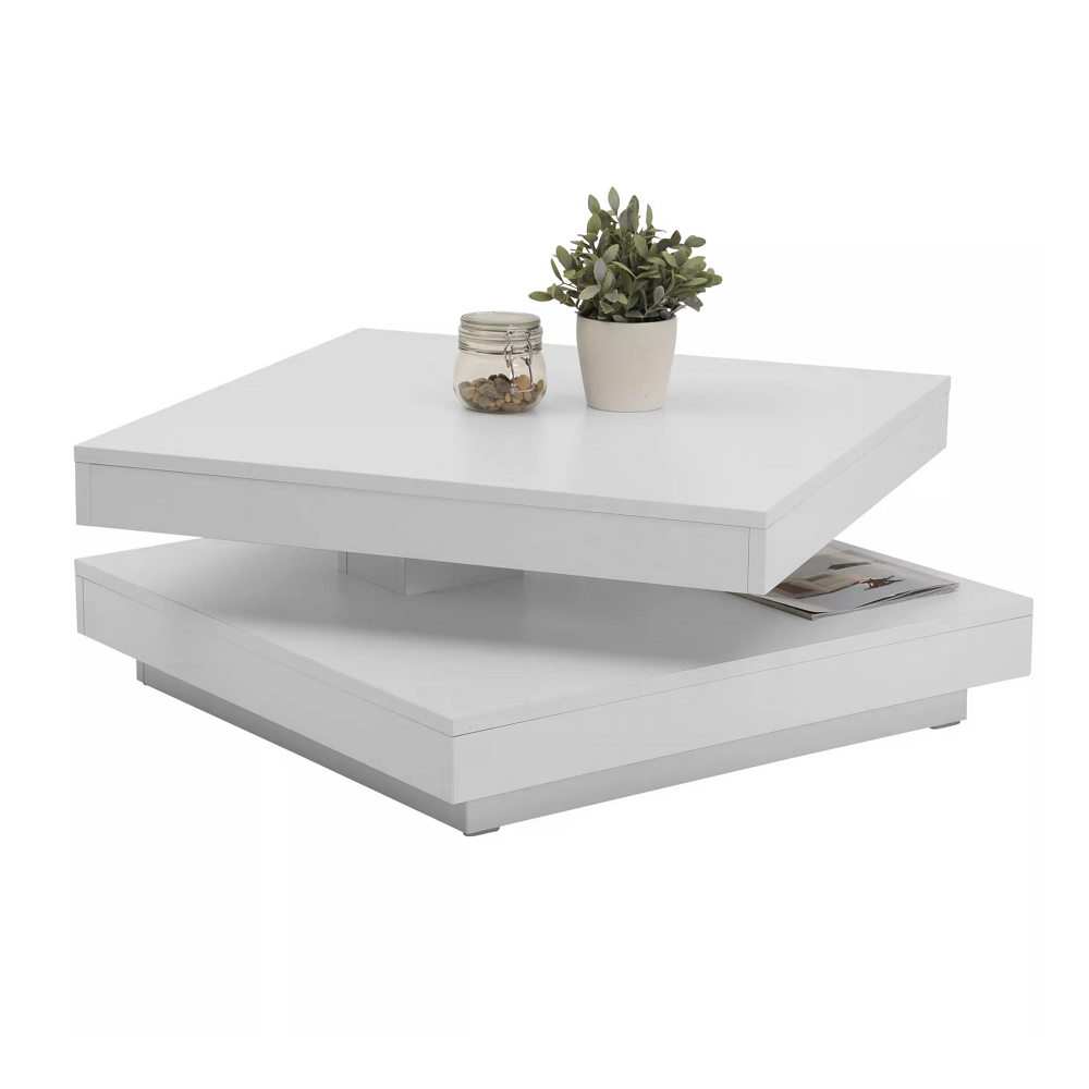 mandy-konferencny-stolik-biela-deko-03 Măsuţă de cafea, albă ,alb/beton ,alb/stejar, MANDY - imagine 1